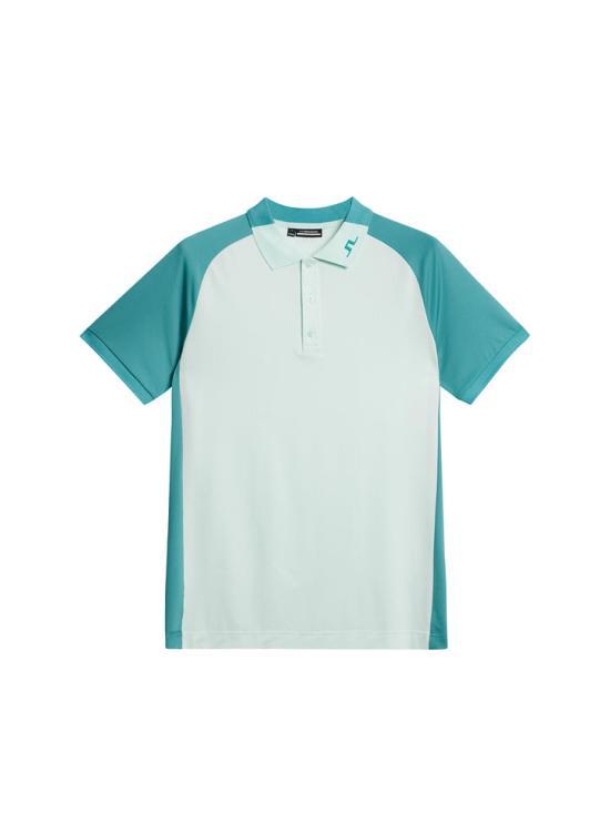 J LINDEBERG Short Sleeve T-Shirt for Men GMJT12649O078 MOONLIGHT JADE DOM