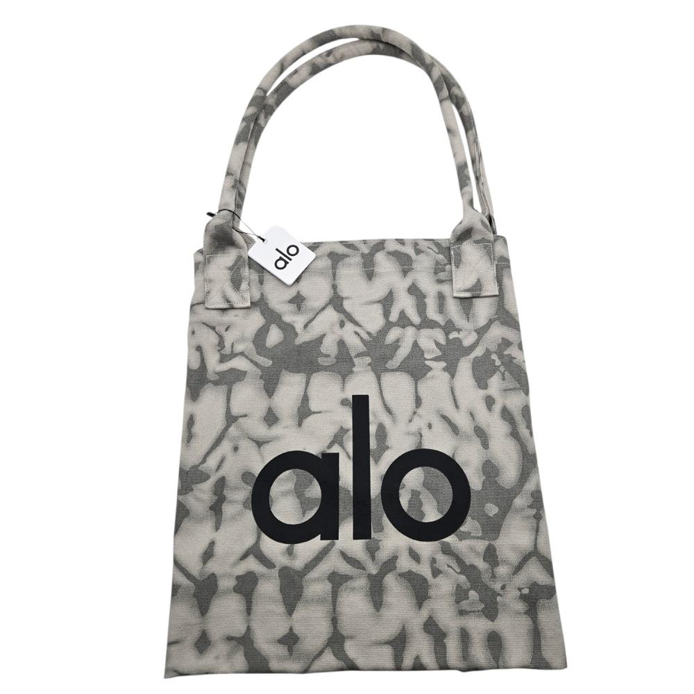 Alo Grey Tie-Dye Iconic Shopper Tote Bag Unisex