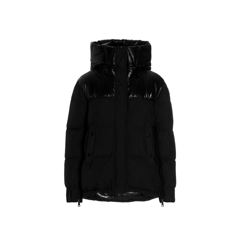 Moncler Logo Puffer Jacket Black Down Outerwear