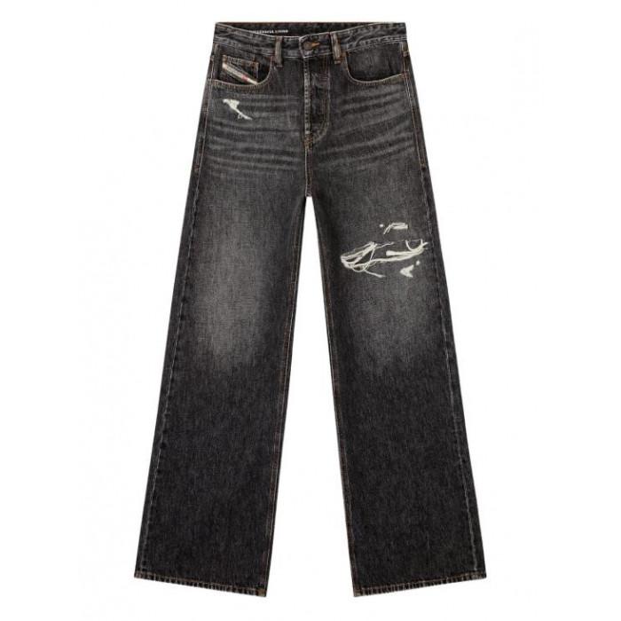 DIESEL Relaxed Fit Blue Denim Jeans for Men