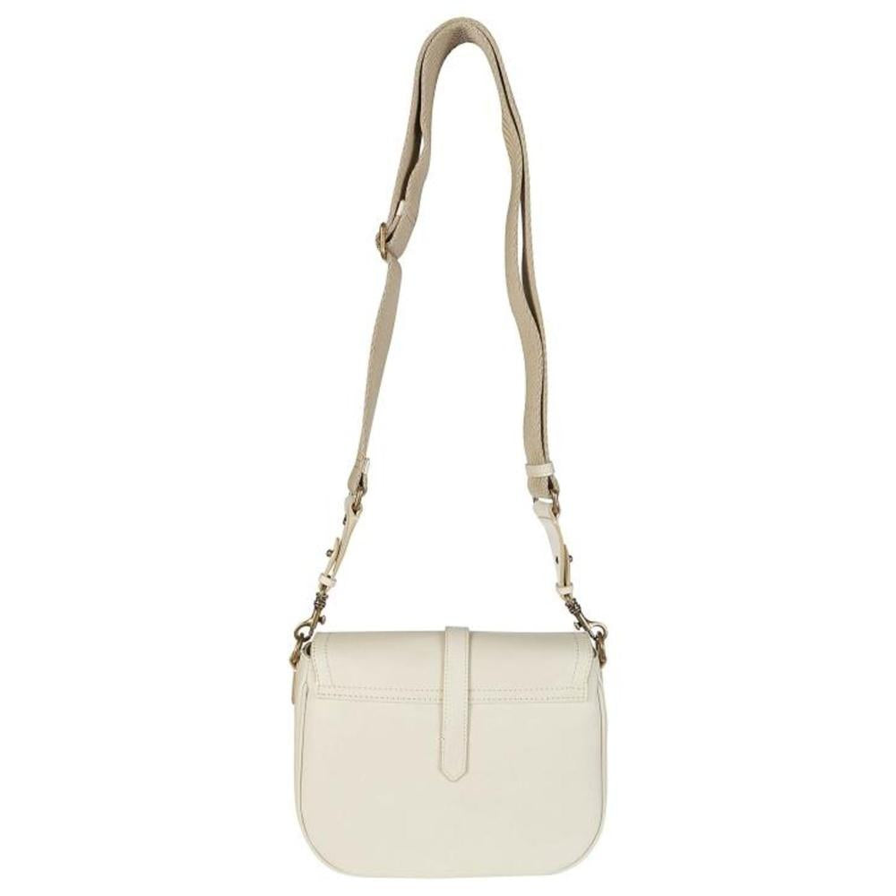 GOLDEN GOOSE Sally Medium Leather Shoulder Bag White