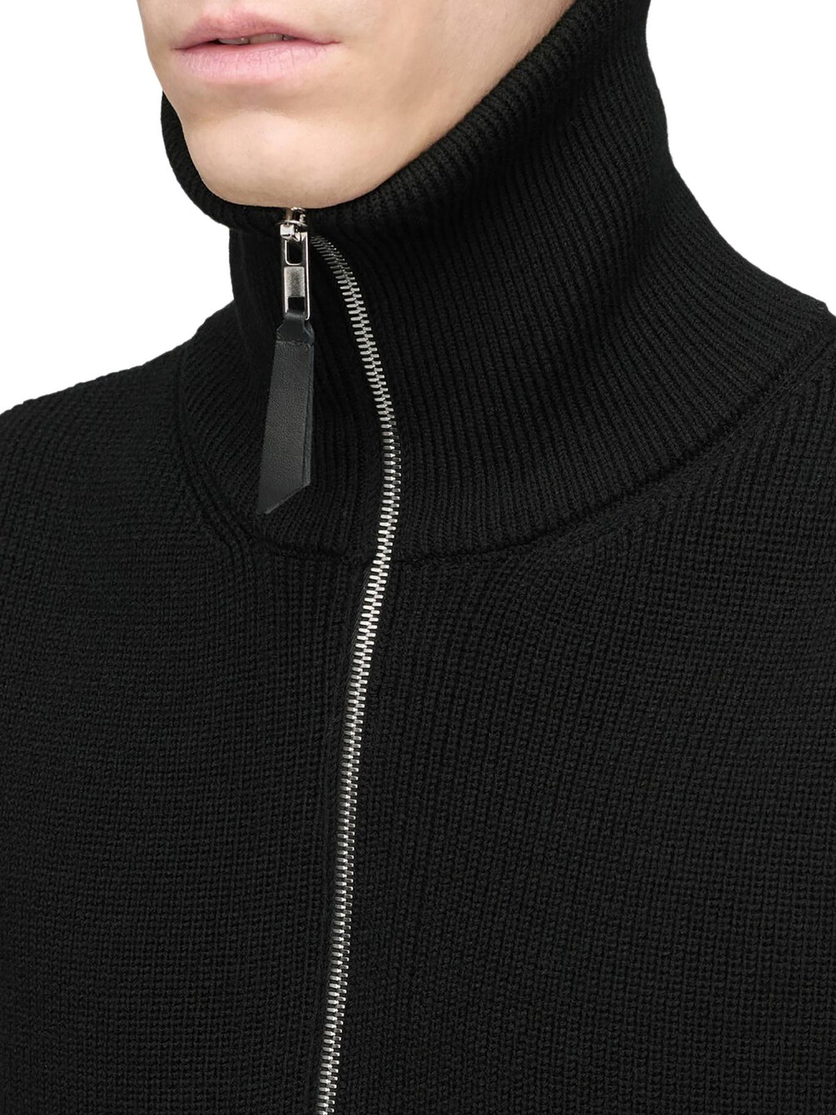 Maison Margiela Black Wool Knit Vest for Men