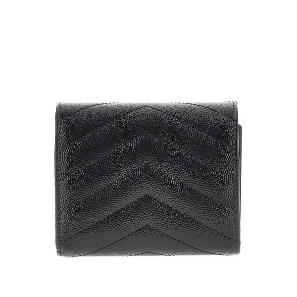 Saint Laurent Black Leather Bi-Fold Medium Wallet