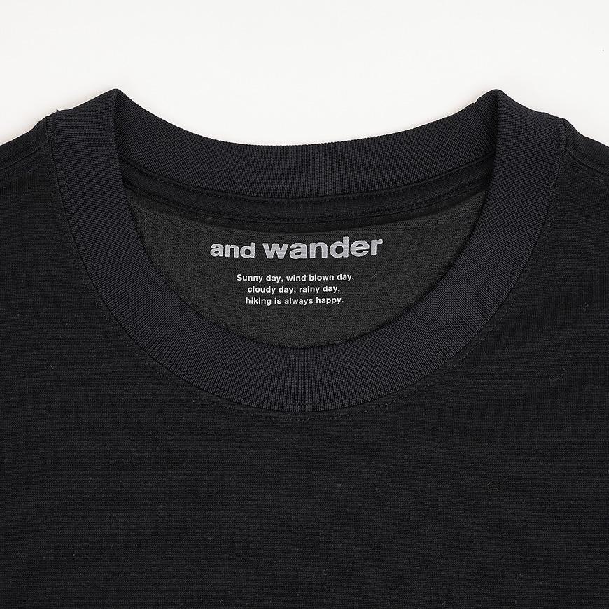 and wander Men’s Pocket T-Shirt White Cotton Short Sleeve 574698 4075