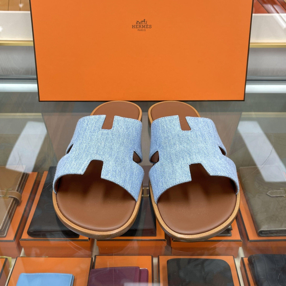 HERMES Izmir Men’s Denim Slide Sandals