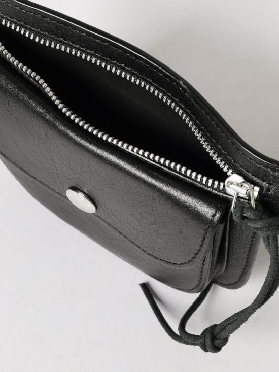 OUR LEGACY Black Leather Crossbody Bag A2268PM BLACK DOM