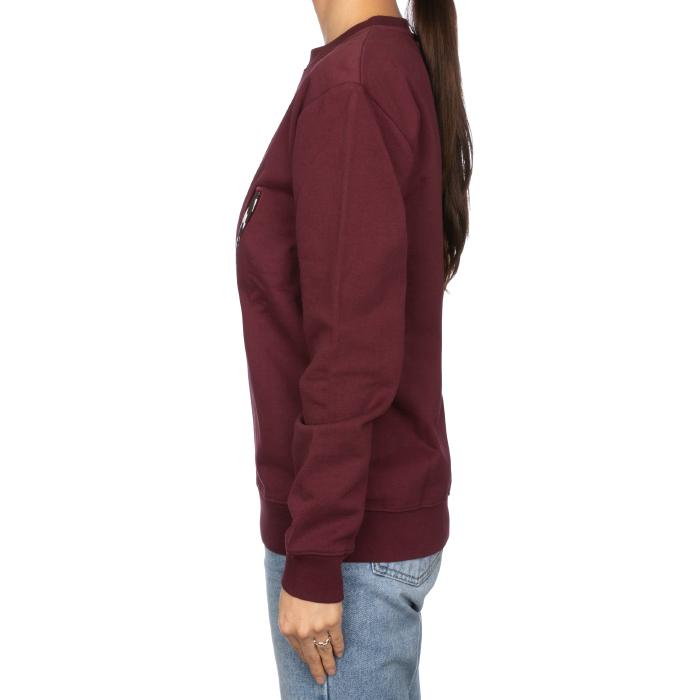 Alexander Mcqueen Swallow Embroidered Sweatshirt Women Red Cotton