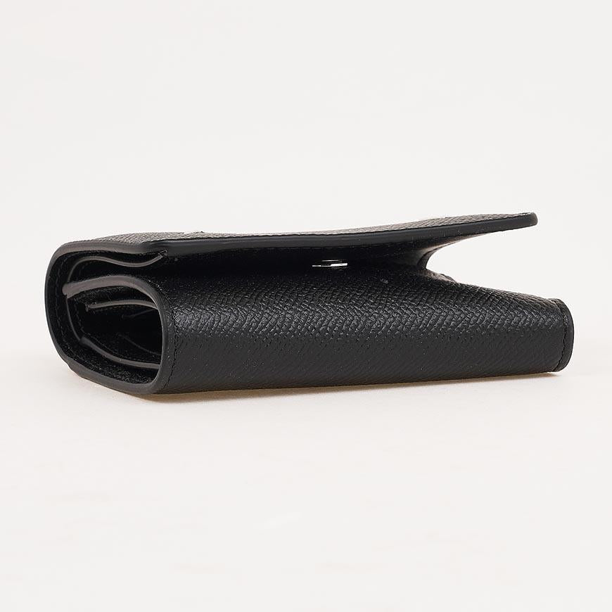 Maison Margiela Unisex Leather Four-Stitch Bifold Wallet Black