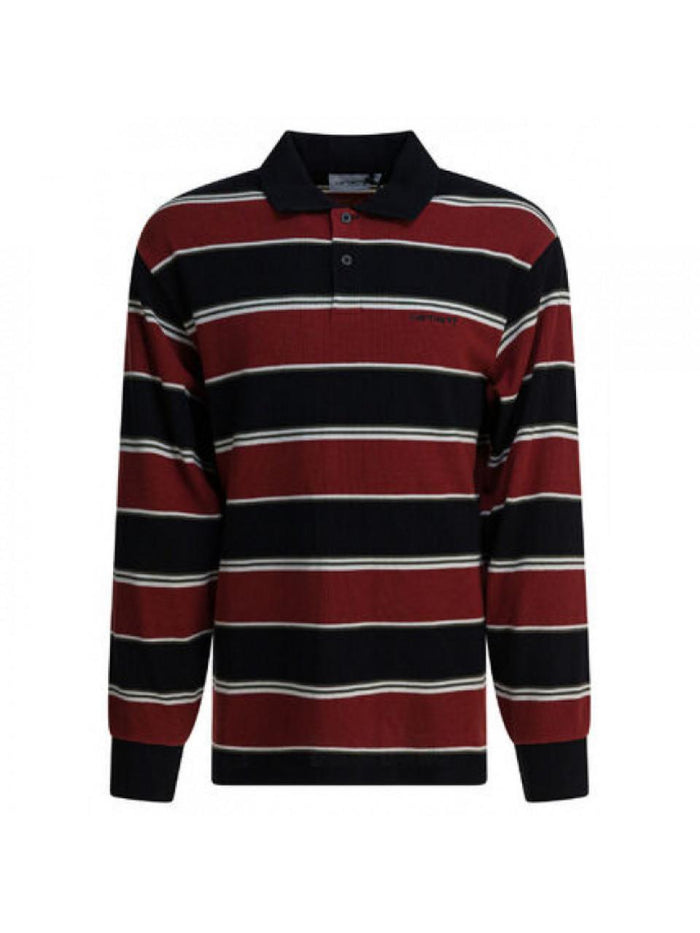 CARHARTT WIP LS Malone Rugby Shirt Maroon