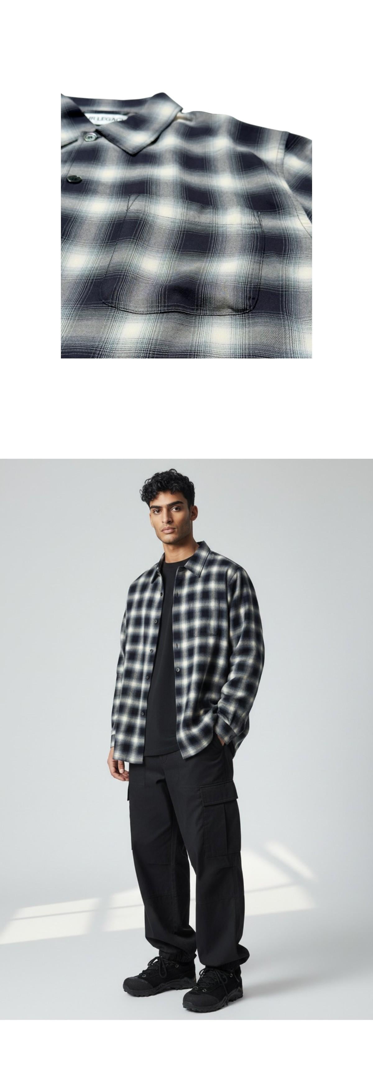 OUR LEGACY Viscose Overshirt Long Sleeve Shirt Black