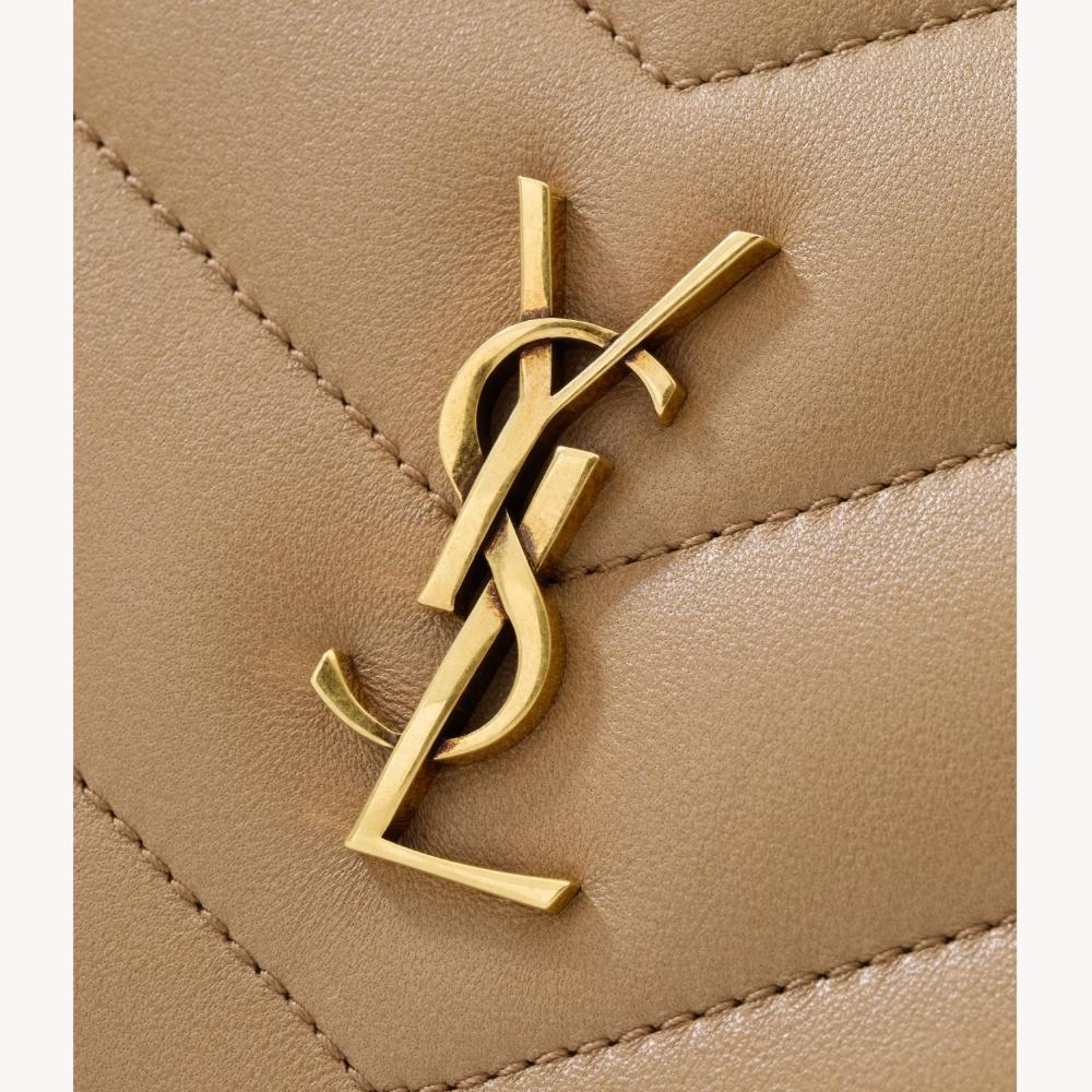 Saint Laurent Loulou Mini Camera Bag Natural Tan Shoulder Bag