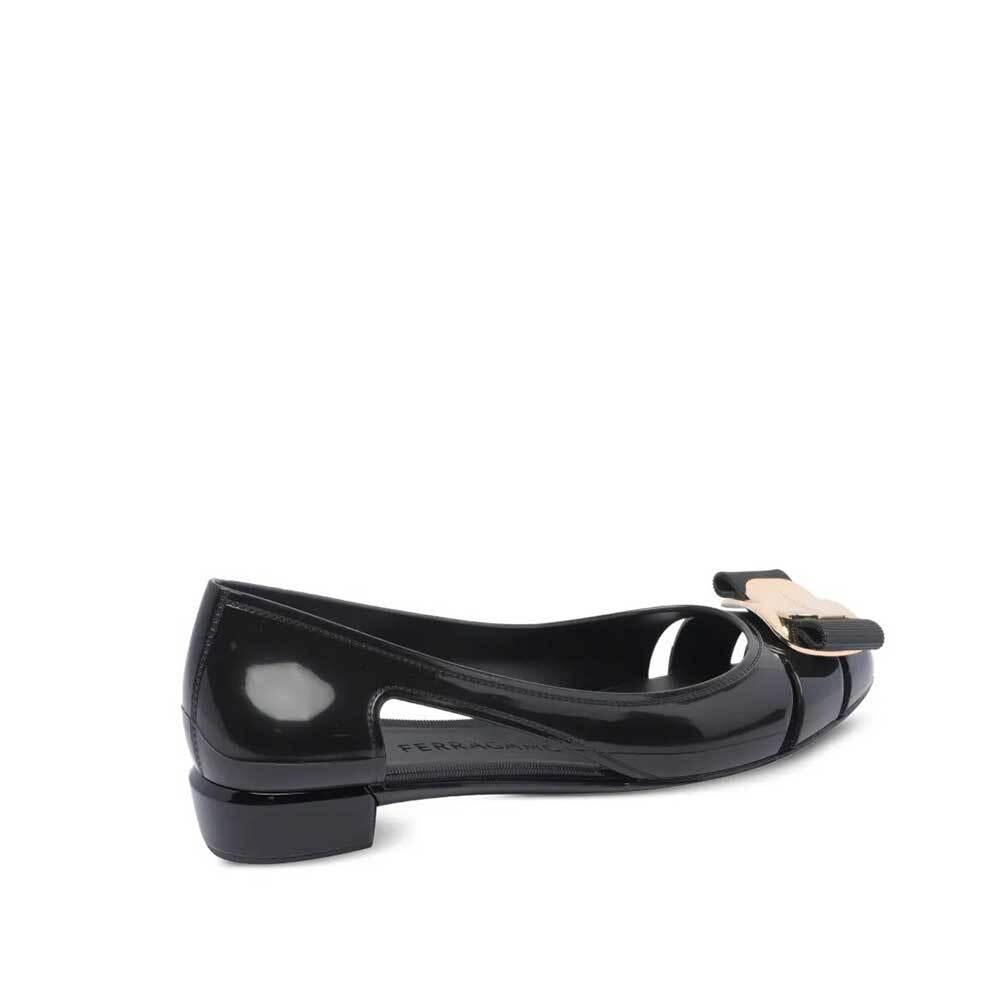 Ferragamo Vara Bow Jelly Flat Shoes Women 01K557 785441