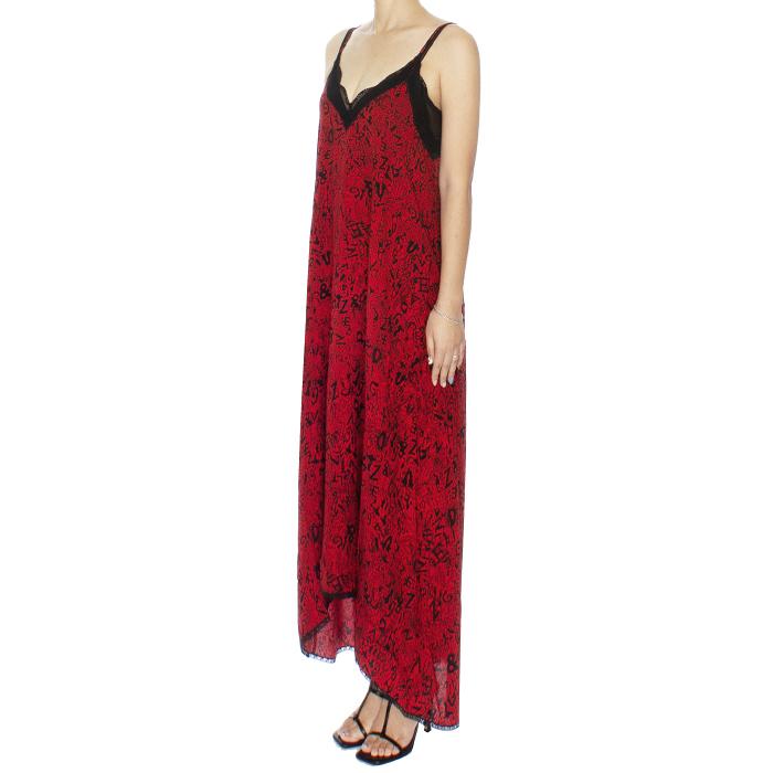 Zadig&Voltaire Crimson Risty Long Dress