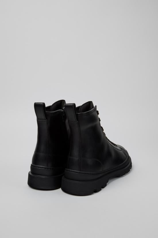 Camper Brutus Leather Boots Men’s Black Combat Style K300533 001 DOM
