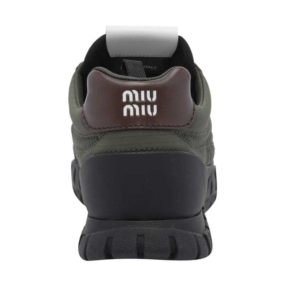 Miu Miu Tire Low-Top Women’s Sneakers White Leather