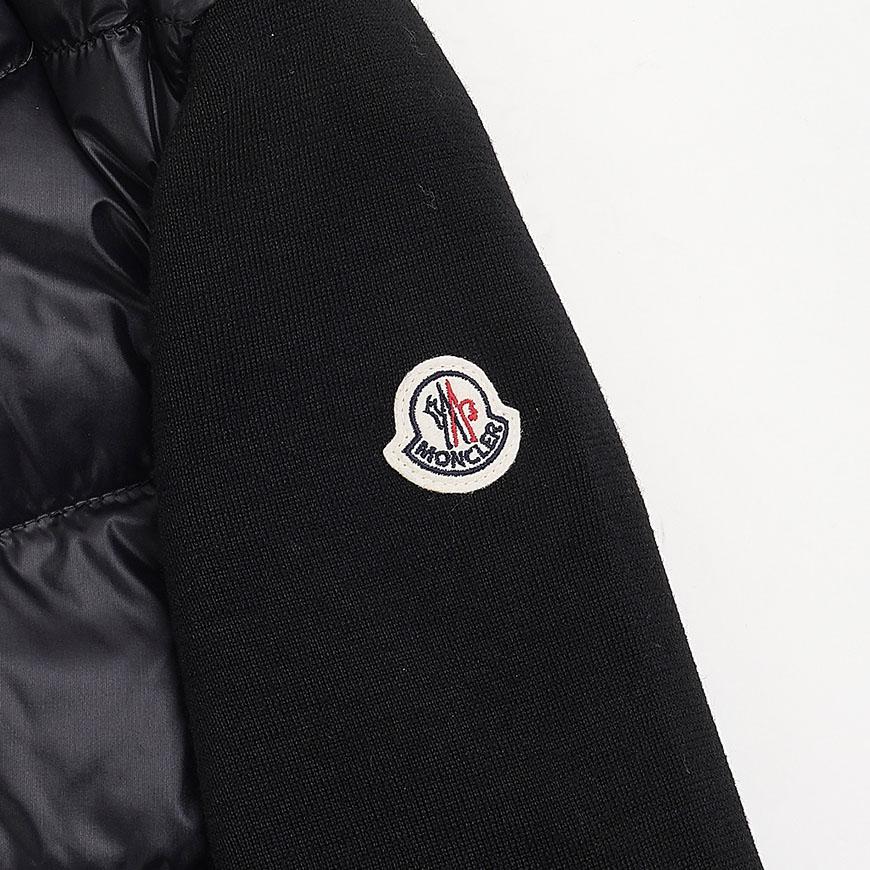 Moncler Women’s Wool Down Zip Cardigan Jacket Black