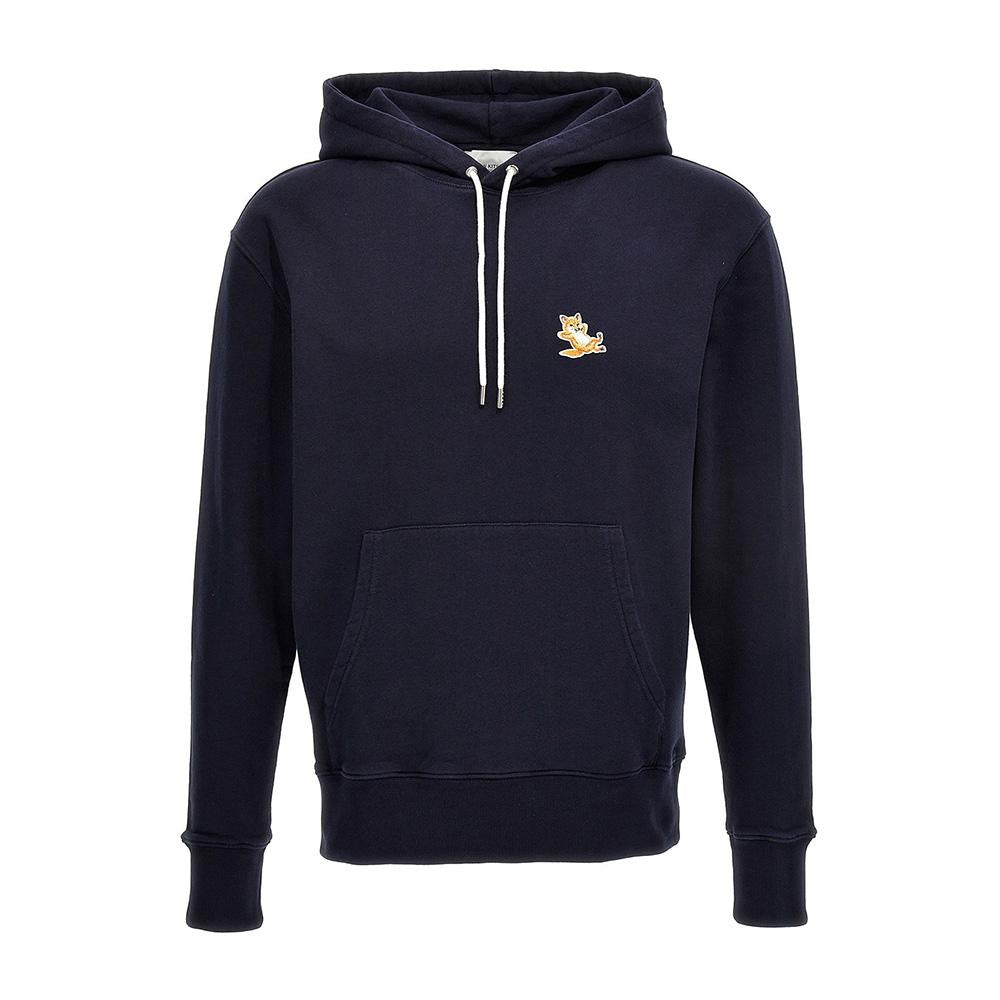 Maison Kitsune Chillax Fox Patch Navy Hoodie Unisex IU00355 KM0001 P480