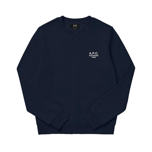 A.P.C. Dark Navy Ecru Madame Standard Sweatshirt Unise M27913 TIQ DARK NAVY ECRU