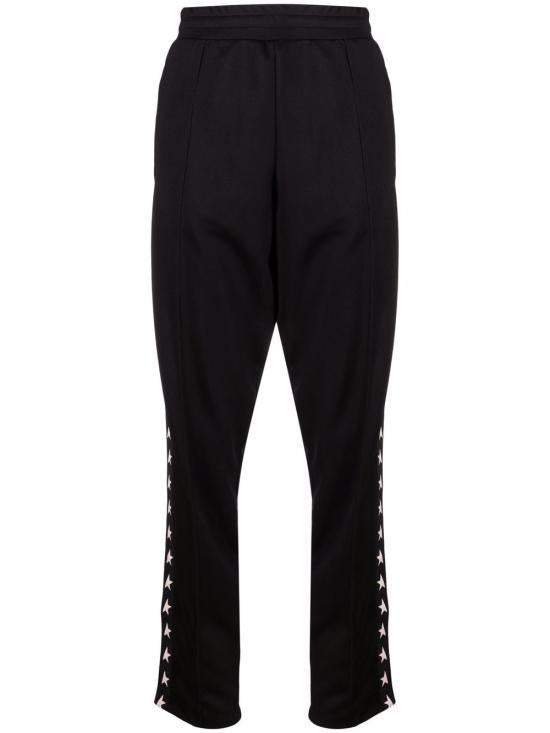 GOLDEN GOOSE Star Collection Zip Jogger Sweatpants GWP00877P00052180203 BLACK