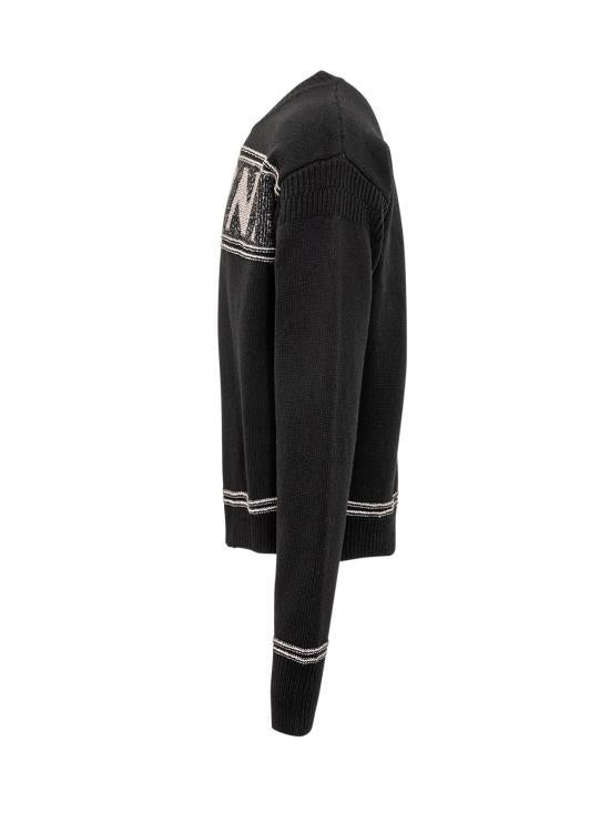 Marni Black Crewneck Knit Sweater GCMG0293 Q1UFH947
