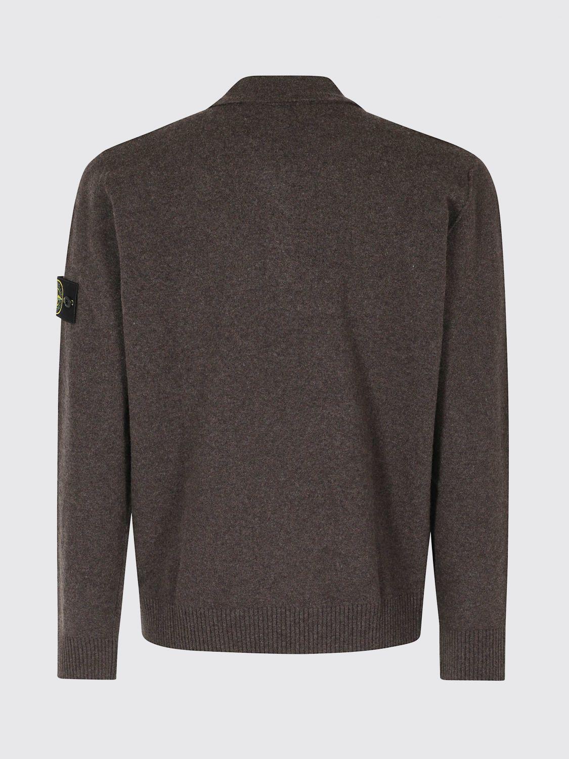 STONE ISLAND Green Wool Turtleneck Knit Sweater for Men