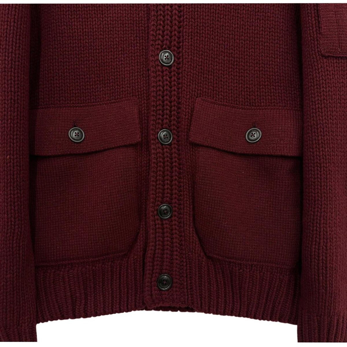 CP Company Lens Button Cardigan Men’s Knit Black 21CMKN068A 592