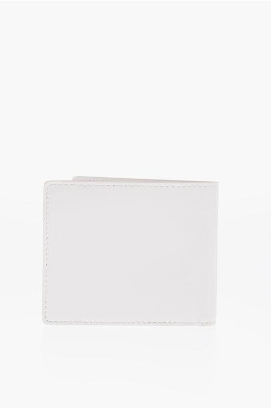 DIESEL Men's White Leather D Logo Bifold Wallet X08433PR818 H6196