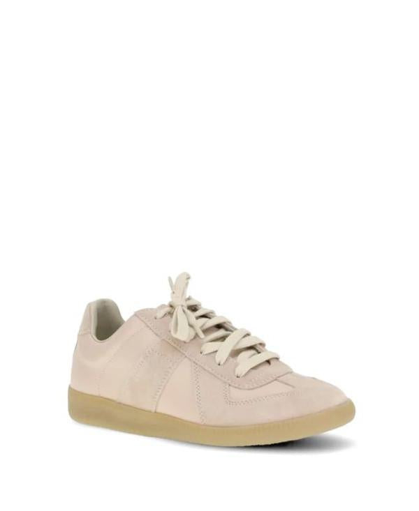 Maison Margiela Replica German Army Low-Top Sneakers White Leather