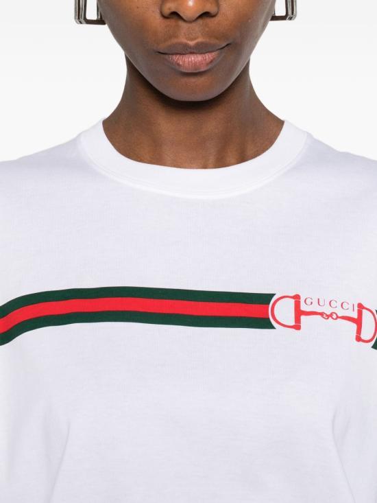 GUCCI White Short Sleeve T-Shirt 837959 XJHM59081