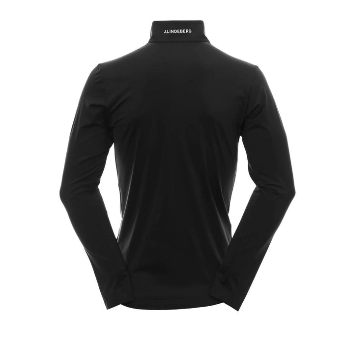 J LINDEBERG Luca Logo Print Half-Zip T-Shirt Black Men’s