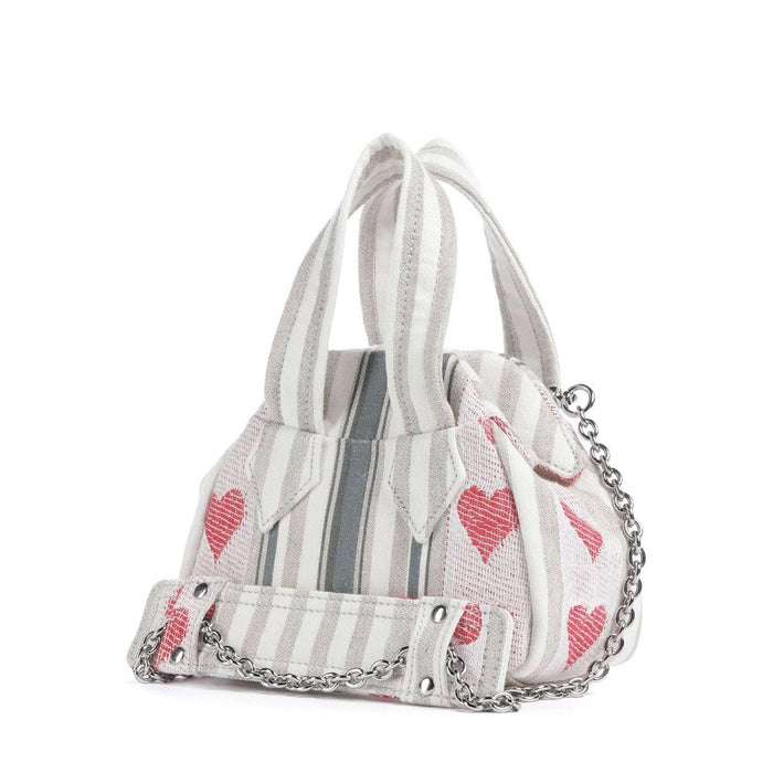Vivienne Westwood Archive Mini Crossbody Bag White Leather