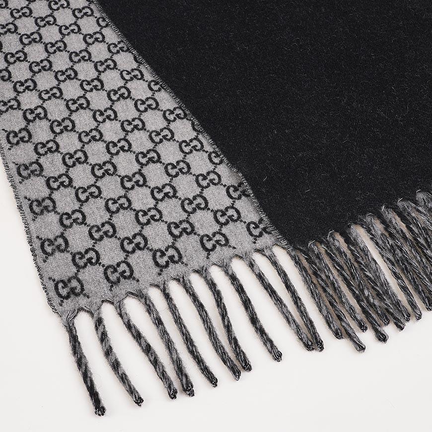 GUCCI Men’s GG Wool Jacquard Scarf