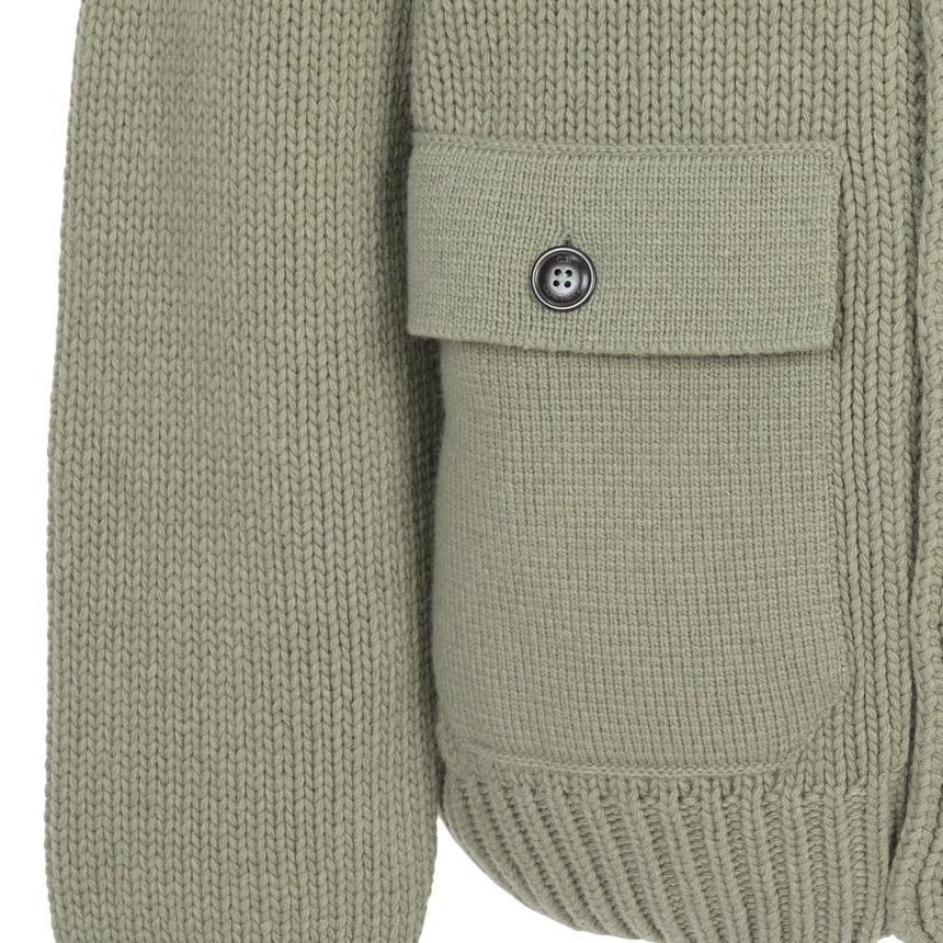 CP Company Men’s Knit Cardigan Green