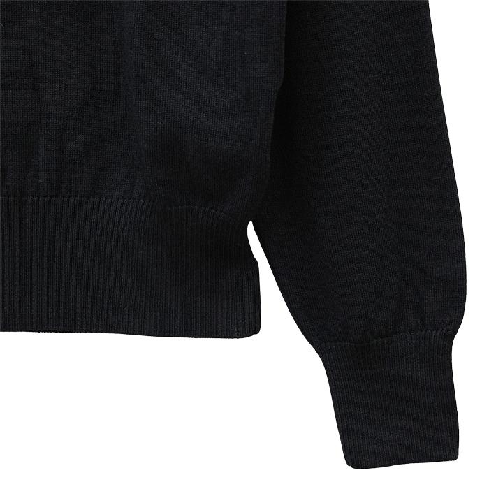 AMI Small Heart Logo Men’s Crewneck Knit Sweater Black