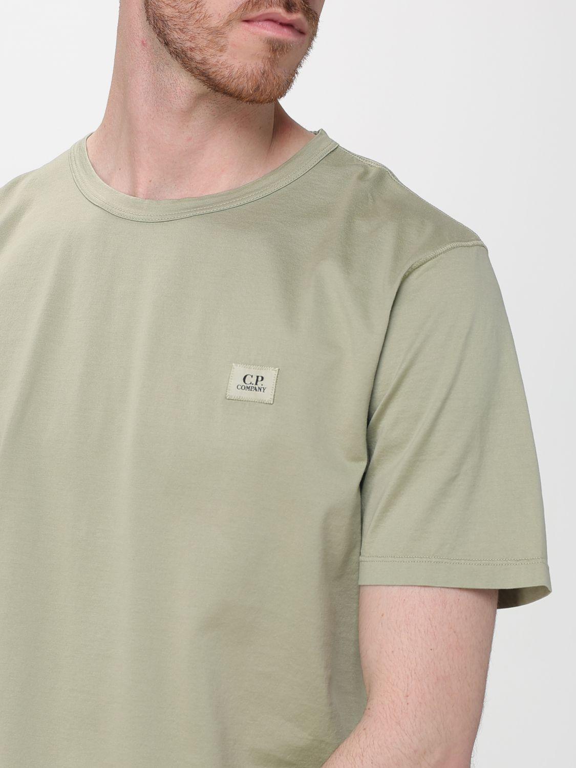 CP Company Short Sleeve Cotton T-Shirt Green Men’s Top