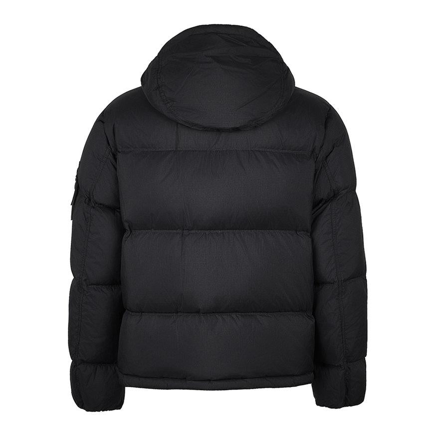 STONE ISLAND Men’s Detachable Hood Down Puffer Jacket Black