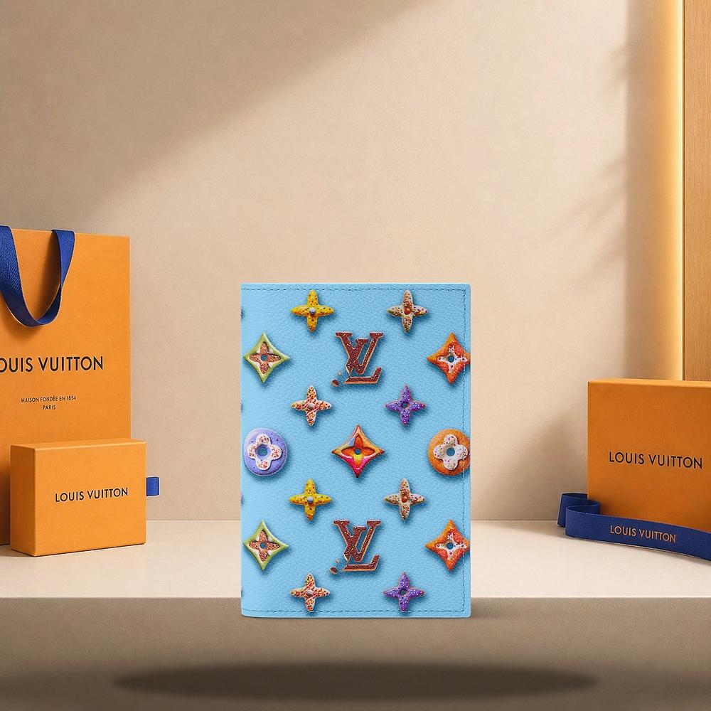 Louis Vuitton Blueberry Passport Cover Wallet M28040