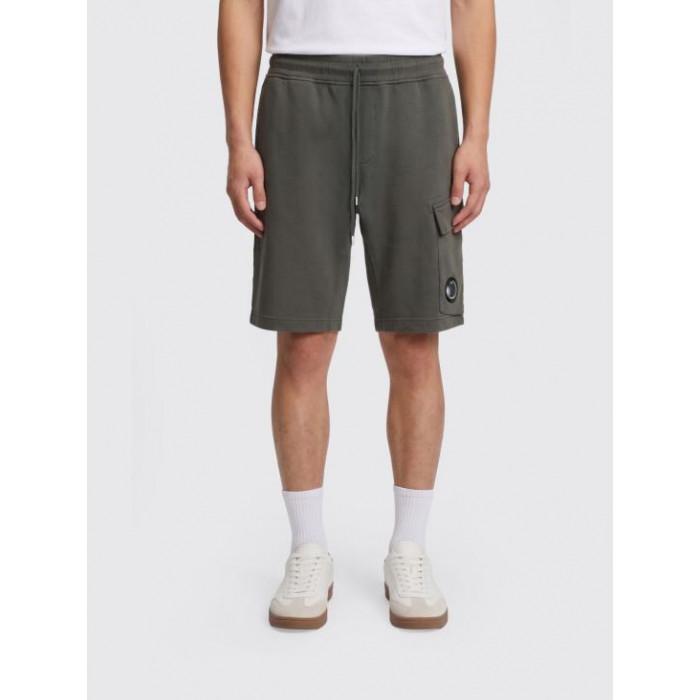 CP Company Diagonal Raised Fleece Cargo Bermuda Shorts
