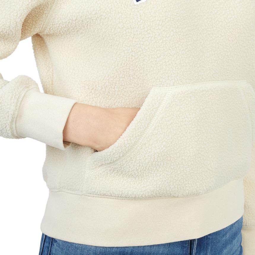 SPORTY&RICH Women’s Cream Hoodie Sweatshirt
