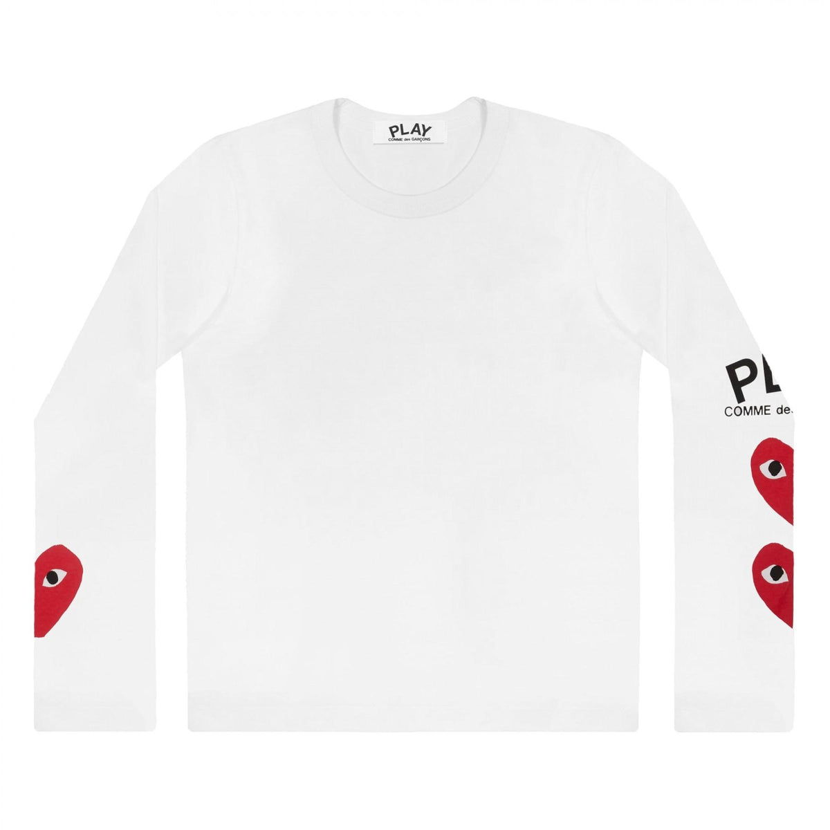 Comme des Garcons Big Heart Play Logo Long Sleeve T-Shirt for Men