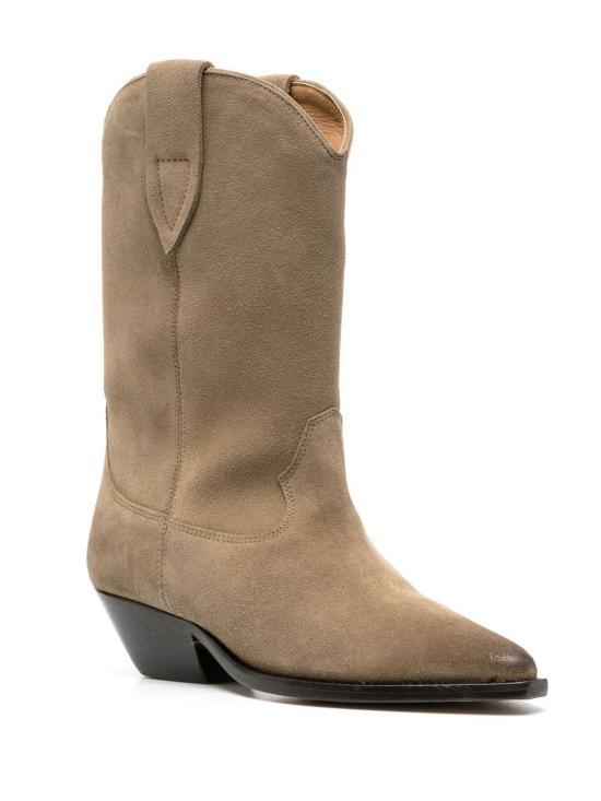Isabel Marant Taupe Suede Ankle Boots