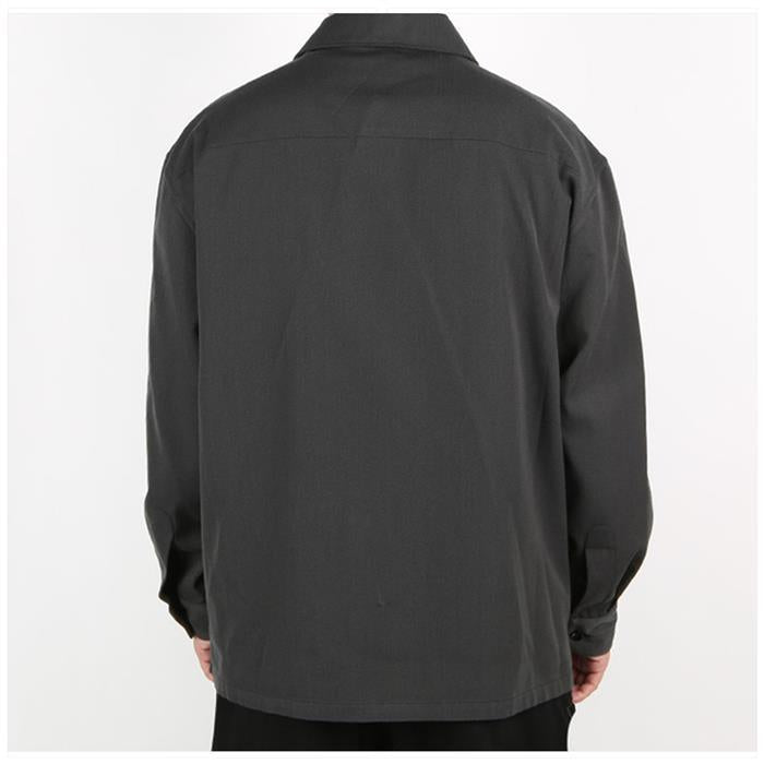 Lemaire Poly Wool Gabardine Pocket Long Sleeve Shirt