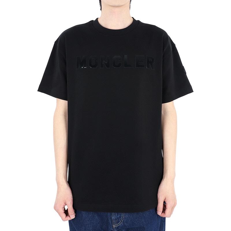 Moncler Bold Logo Short Sleeve T-Shirt Black Men’s