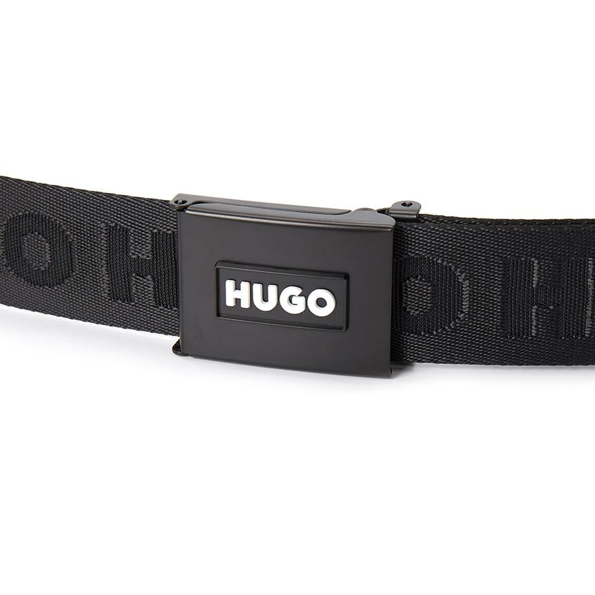 HUGO BOSS Men’s Leather Dress Belt Black