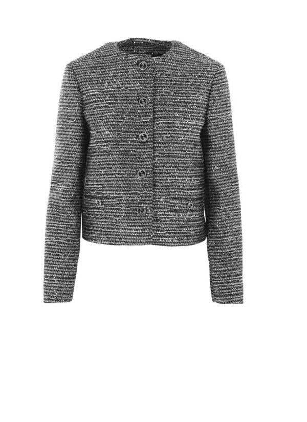 GUCCI Stripe Tweed Lamé Jacket
