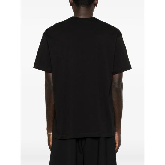 Versace Short Sleeve T-Shirt for Men 80GAHC01 CJ01C 899 BLACK DOM
