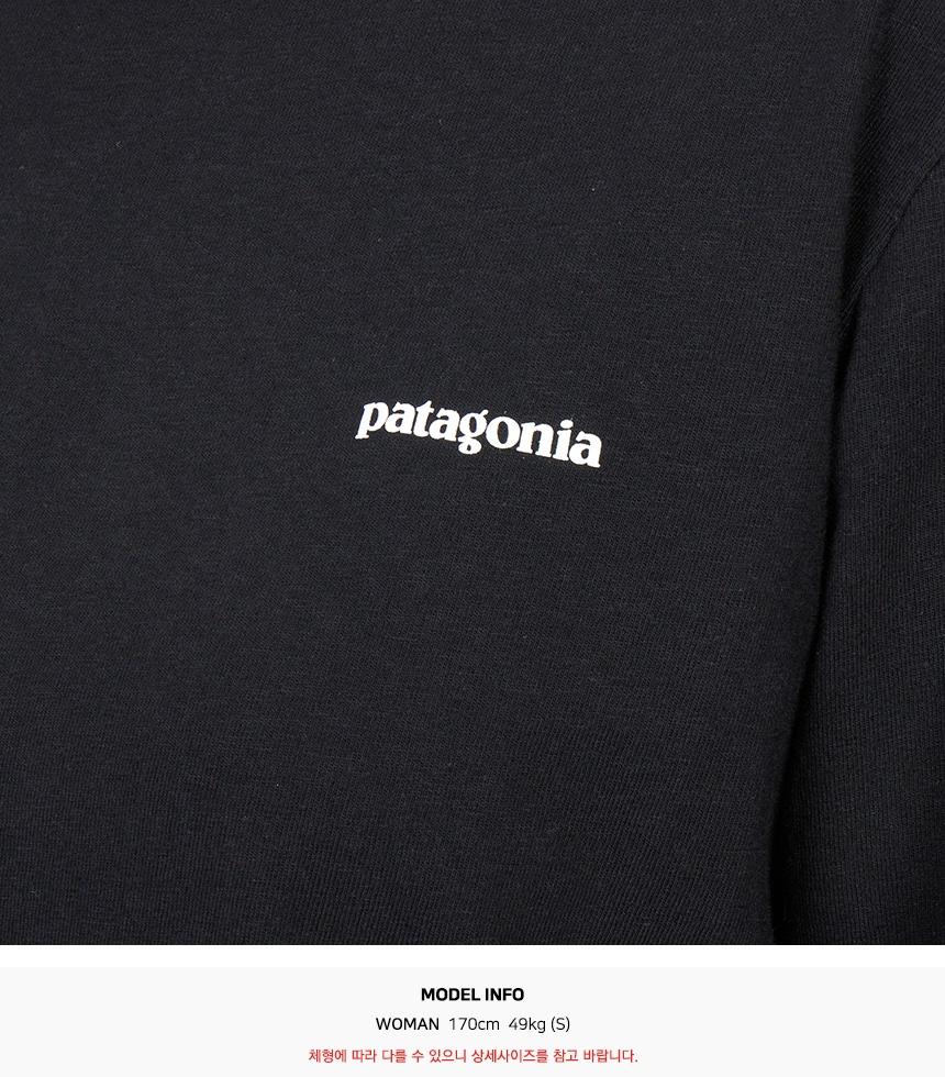 patagonia P-6 Logo Women’s Long Sleeve T-Shirt 37603 BLK