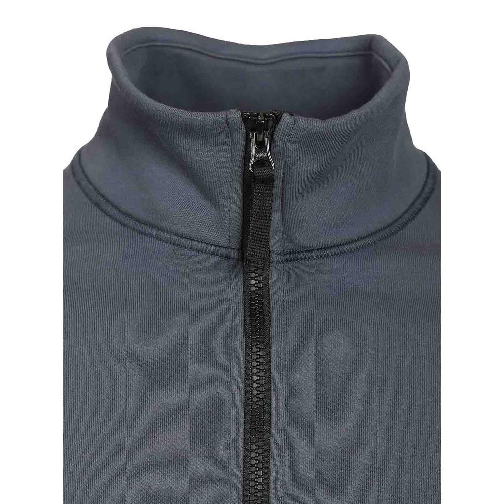 STONE ISLAND Cotton Fleece Half-Zip Sweatshirt Navy