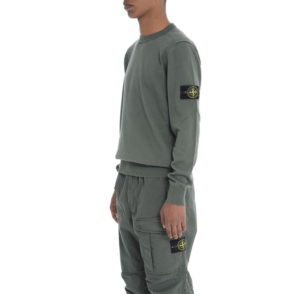 STONE ISLAND Cotton Crewneck Knit Sweater Regular Fit Men’s