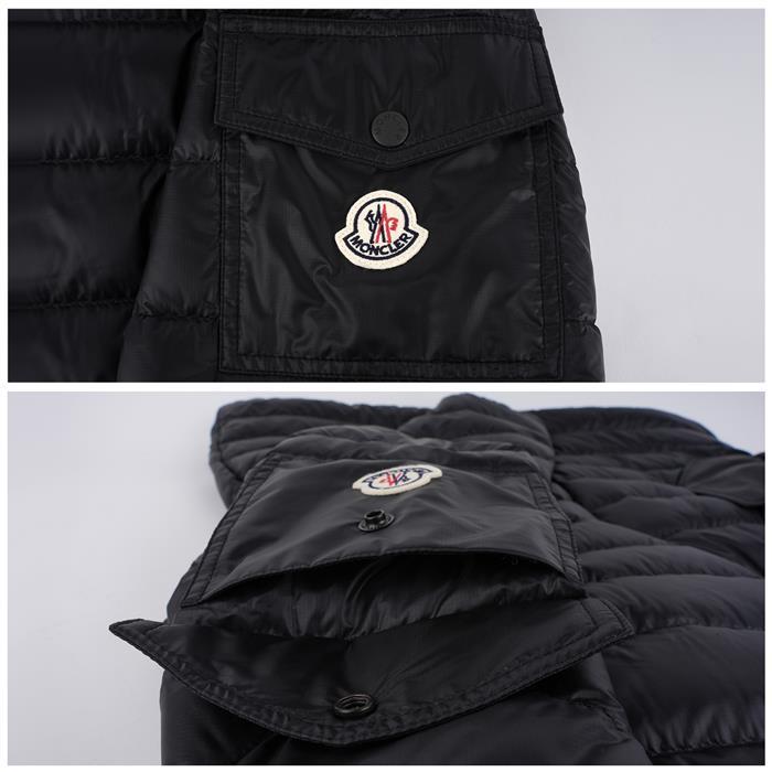 Moncler OAHU Hooded Short Down Parka Jacket Black Men's
